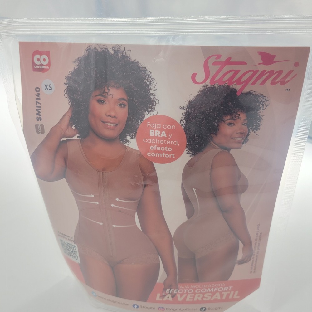 Best Stagmi Colombiana Fashion Adjustable Short Girdle Shapewear Bodysuit & Bra - Picture 10 of 11